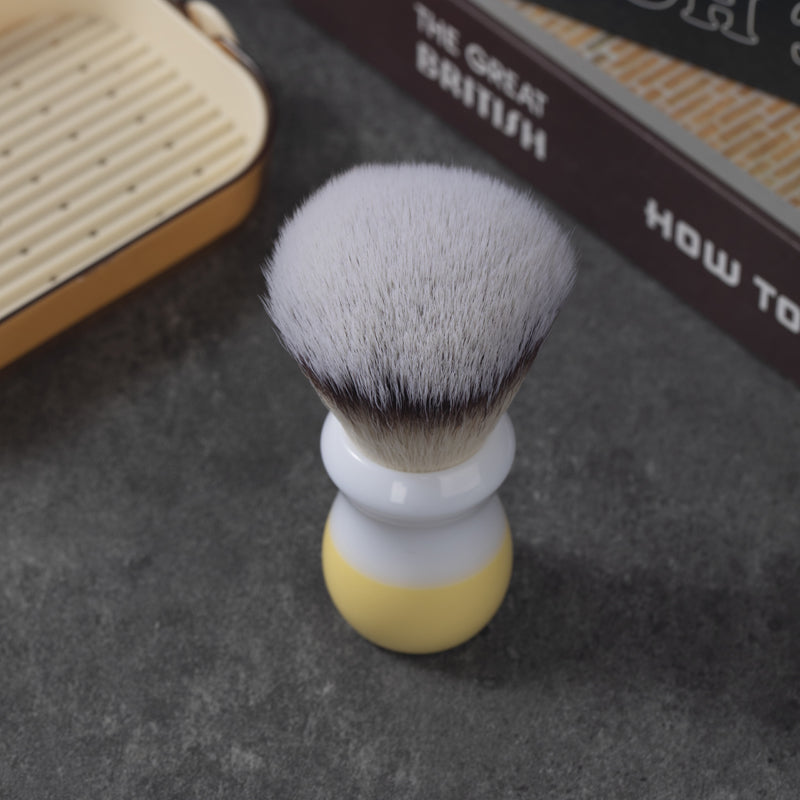 YAQI Naicha （Milk tea） Synthetic Hair Mens Wet Shaving Brush
