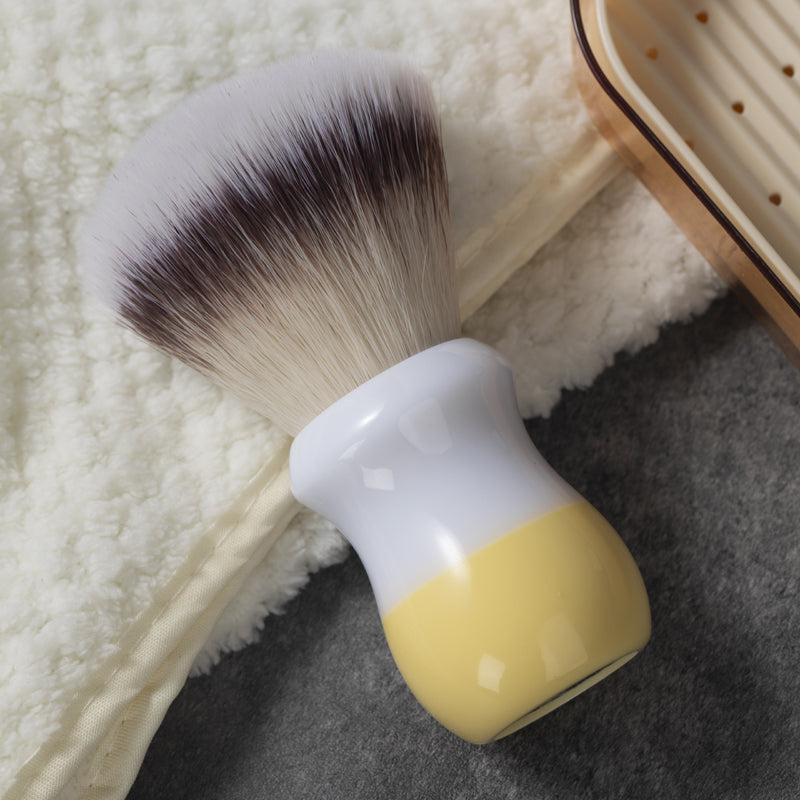 YAQI Naicha （Milk tea） Synthetic Hair Mens Wet Shaving Brush