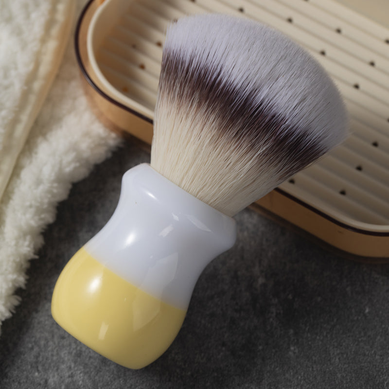 YAQI Naicha （Milk tea） Synthetic Hair Mens Wet Shaving Brush