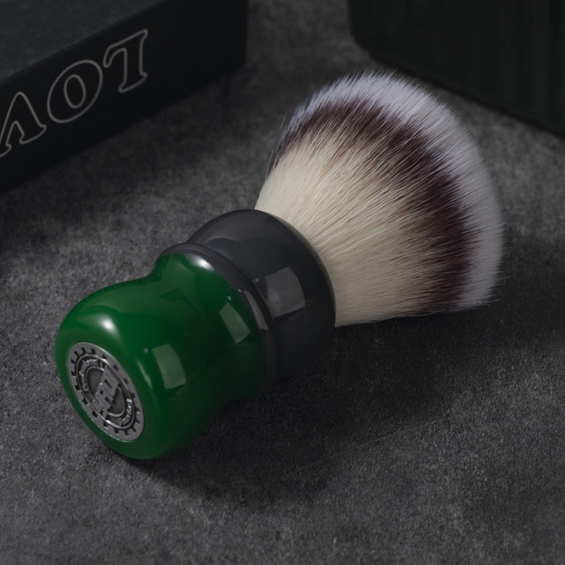 YAQI Mocha(Matcha) Hi-Res Knot Synthetic Hair Mens Wet Shaving Brush