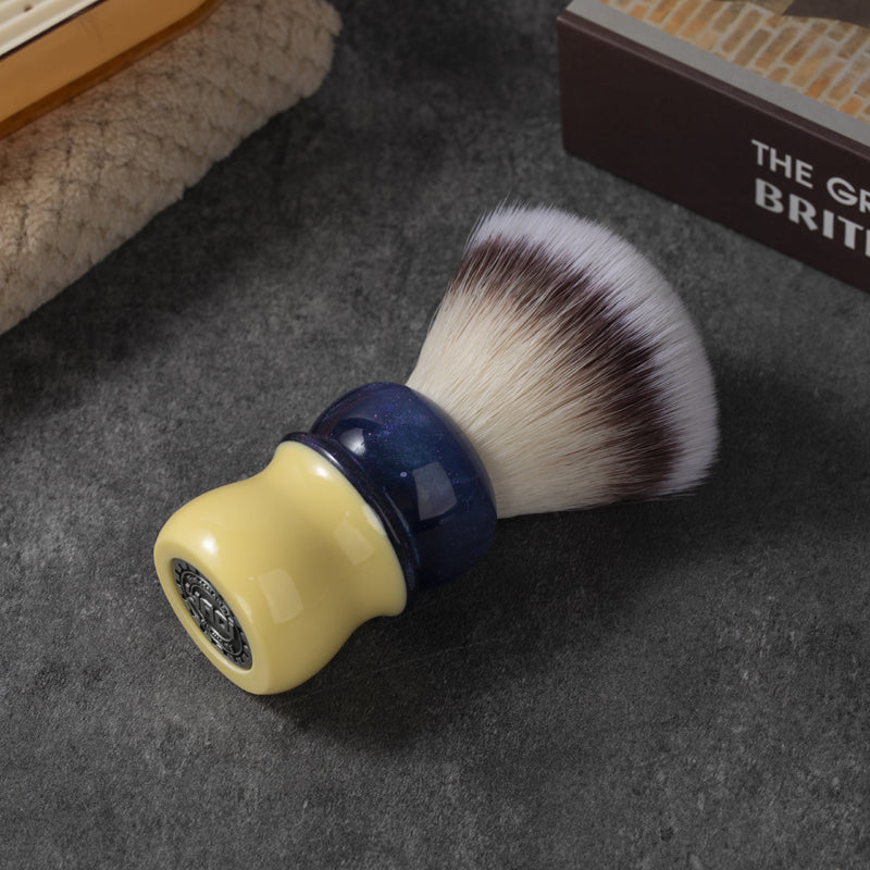YAQI Bingcha ( Iced tea) Hi-Res Knot Synthetic Hair Mens Wet Shaving Brush