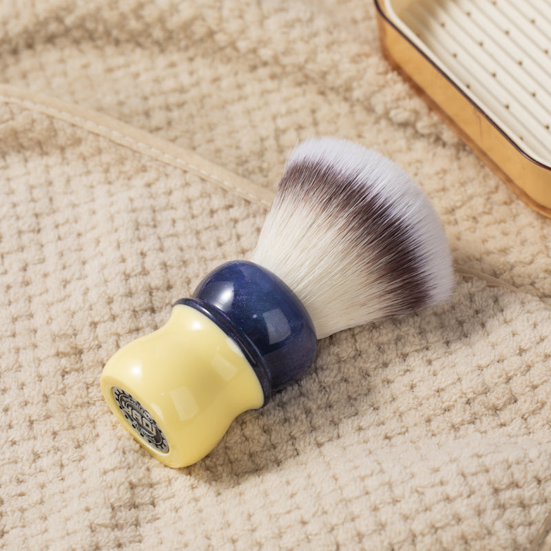 YAQI Bingcha ( Iced tea) Hi-Res Knot Synthetic Hair Mens Wet Shaving Brush