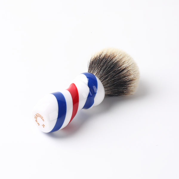Yaqi New Barber Pole Style 24mm Two Band Badger Knot Shaving Brush