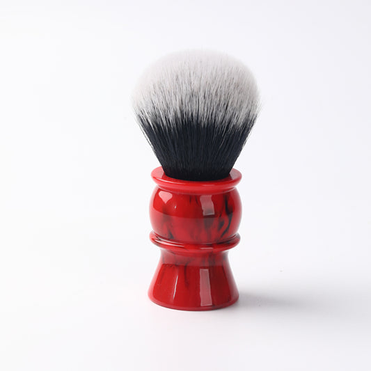 Yaqi 24mm Men's Shaving Brush with Black and Red Color Resin Handle Tuxedo Knot