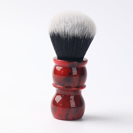 Yaqi Red Marble 24MM Men's Synthetic Hair Beard Brush Shaving Brush