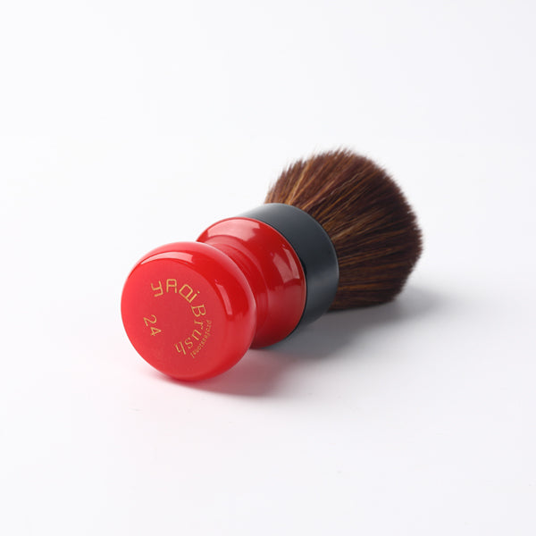Yaqi 24mm Ferrari Rough Complex Black  Version Best Quality Brown Synthetic Hair Mens Shaving Brushes