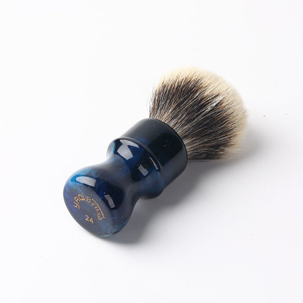 YAQI 24MM Mysterious Space Color Handle Two Band Badger Hair Knot Men Shaving Brushes