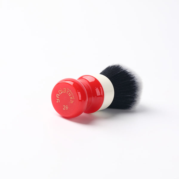 Yaqi 26mm Ferrari Rough Complex White Version mens Shaving Brush With Tuxedo Knot