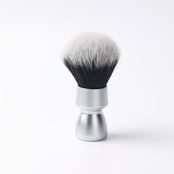 YAQI  Heavy Metal Handle Synthetic Hair Tuxedo Knot Shave Brush for Men Shaving