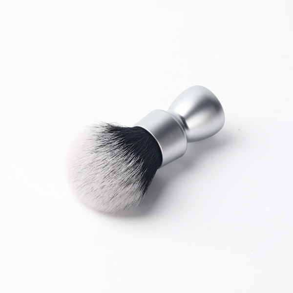 YAQI  Heavy Metal Handle Synthetic Hair Tuxedo Knot Shave Brush for Men Shaving