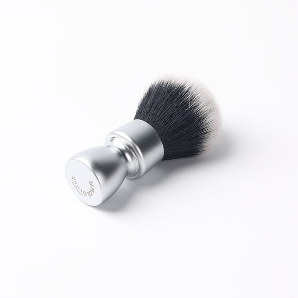 YAQI  Heavy Metal Handle Synthetic Hair Tuxedo Knot Shave Brush for Men Shaving