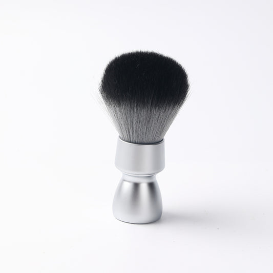 YAQI Heavy Metal Handle Timber Wolf Synthetic Hair Tuxedo Knot Shaving Brush for Mens Shave
