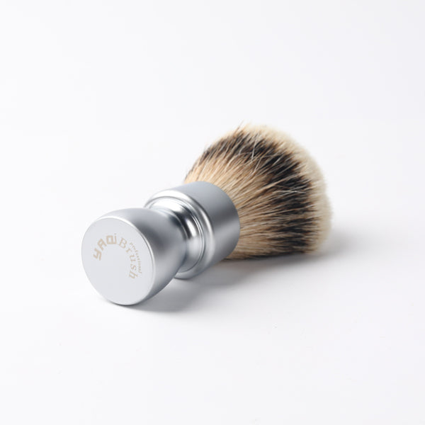Yaqi Heavy Metal Handle Silvertip Badger Hair Shave Brush for Men Shaving