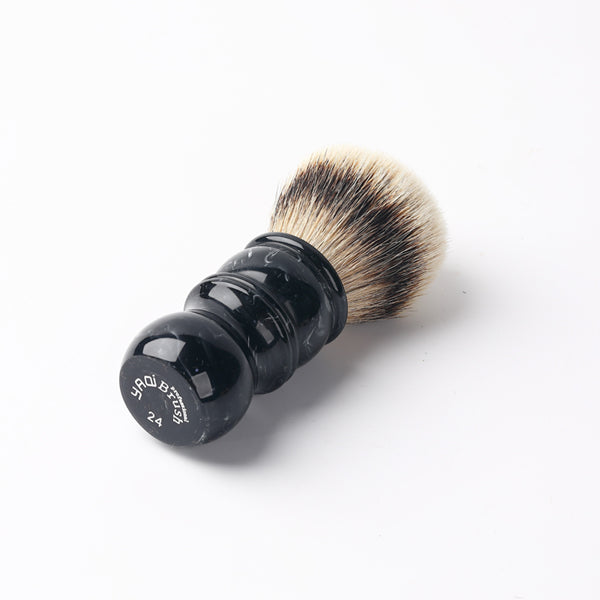 Yaqi 24MM Mens Shaving Brush Silvertip Badger Hair Facial Beard Cleaning Appliance Shave Tool