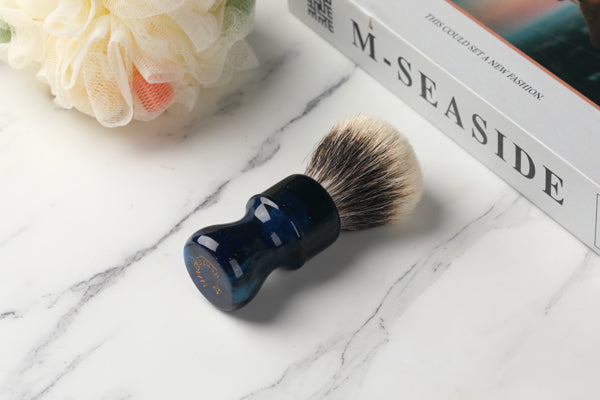YAQI 24MM Mysterious Space Color Handle Two Band Badger Hair Knot Men Shaving Brushes