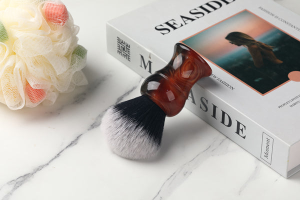 Yaqi 28mm Tuxedo Synthetic Knot Men's Shaving Brush for men