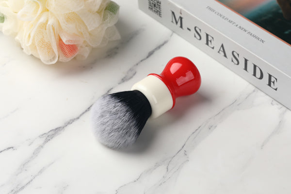 Yaqi 26mm Ferrari Rough Complex White Version mens Shaving Brush With Tuxedo Knot
