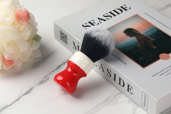 Yaqi 26mm Ferrari Rough Complex White Version mens Shaving Brush With Tuxedo Knot