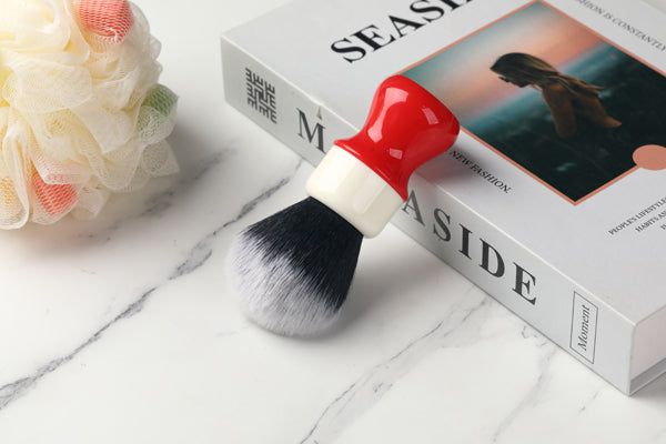 Yaqi 26mm Ferrari Rough Complex White Version mens Shaving Brush With Tuxedo Knot