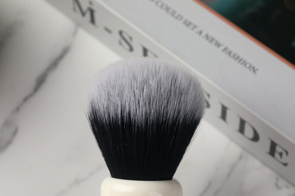 Yaqi 26mm Ferrari Rough Complex White Version mens Shaving Brush With Tuxedo Knot