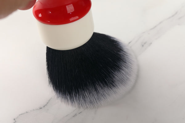 Yaqi 26mm Ferrari Rough Complex White Version mens Shaving Brush With Tuxedo Knot