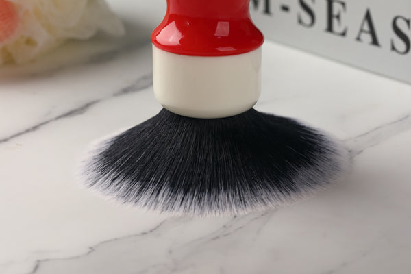 Yaqi 26mm Ferrari Rough Complex White Version mens Shaving Brush With Tuxedo Knot