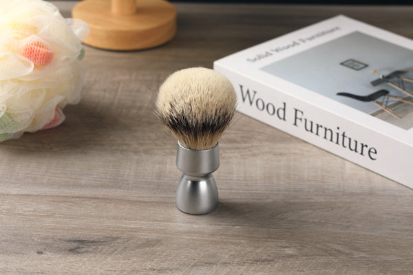 Yaqi Heavy Metal Handle Silvertip Badger Hair Shave Brush for Men Shaving