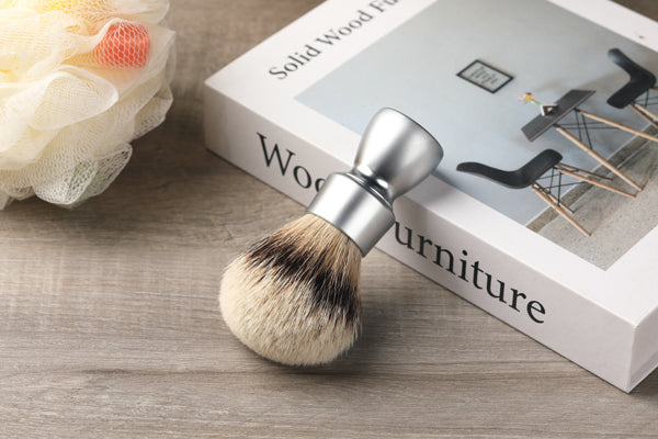Yaqi Heavy Metal Handle Silvertip Badger Hair Shave Brush for Men Shaving