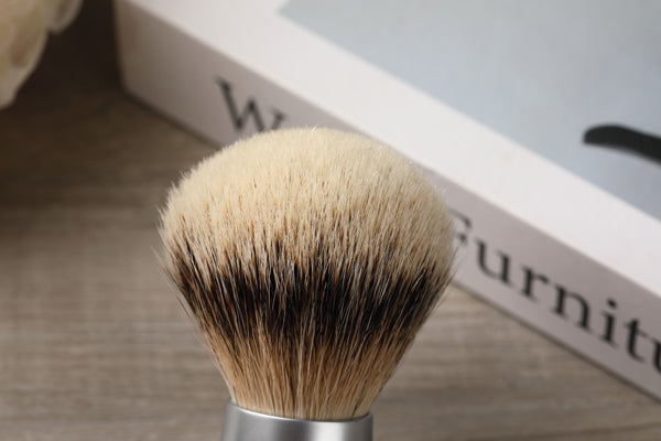 Yaqi Heavy Metal Handle Silvertip Badger Hair Shave Brush for Men Shaving