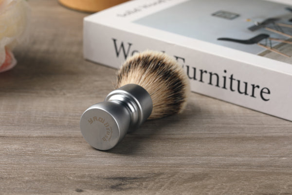 Yaqi Heavy Metal Handle Silvertip Badger Hair Shave Brush for Men Shaving