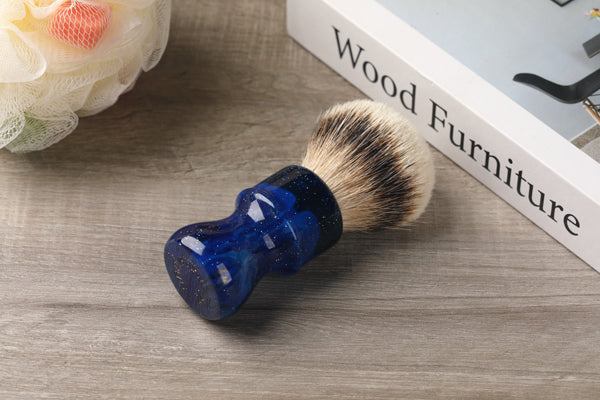 24MM Yaqi Mysterious Space Color Handle Silvertip Badger Hair Knot Men Shaving Brushes