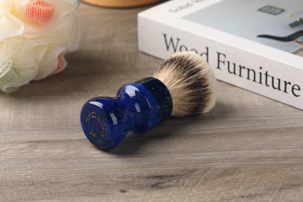 24MM Yaqi Mysterious Space Color Handle Silvertip Badger Hair Knot Men Shaving Brushes