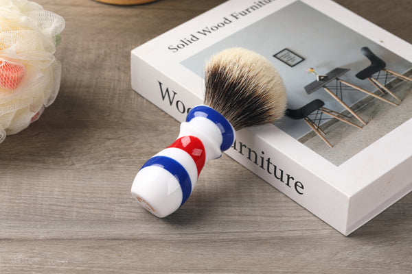 Yaqi New Barber Pole Style 24mm Two Band Badger Knot Shaving Brush