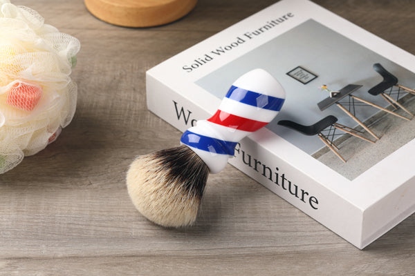 Yaqi New Barber Pole Style 24mm Two Band Badger Knot Shaving Brush