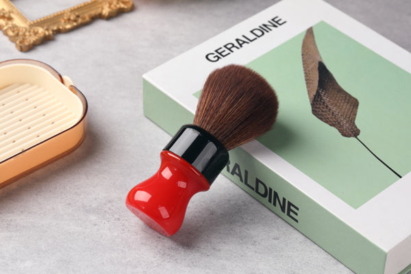 Yaqi 24mm Ferrari Rough Complex Black  Version Best Quality Brown Synthetic Hair Mens Shaving Brushes