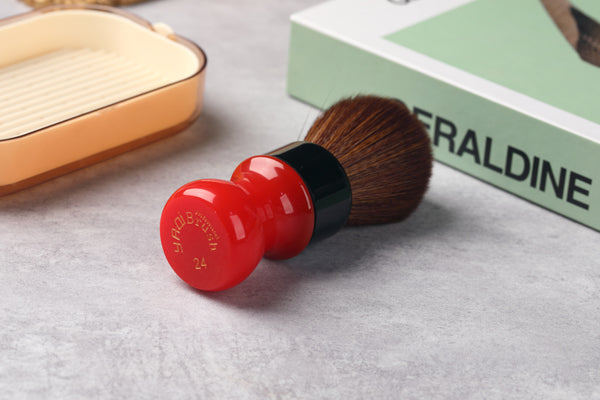 Yaqi 24mm Ferrari Rough Complex Black  Version Best Quality Brown Synthetic Hair Mens Shaving Brushes
