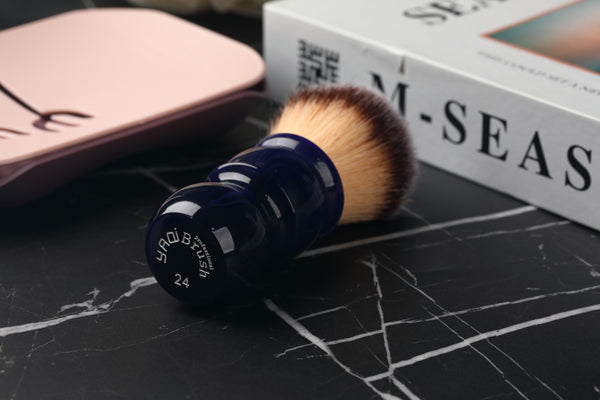 24MM Yaqi Bluish Violet Synthetic Hair Shaving Brush