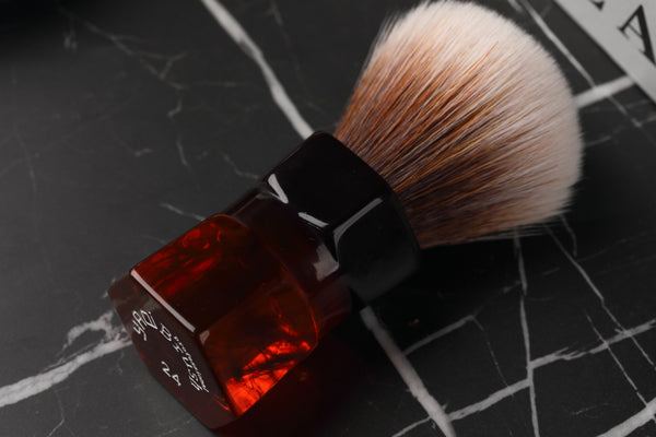 YAQI 24mm Moka Express Synthetic Hair Barbe Mens Shaving Brush