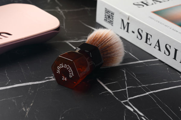 YAQI 24mm Moka Express Synthetic Hair Barbe Mens Shaving Brush