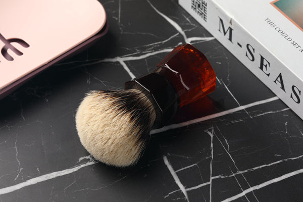 Yaqi 26mm Moka Express Two Band Badger Hair  Men's Beard Shaving Brush