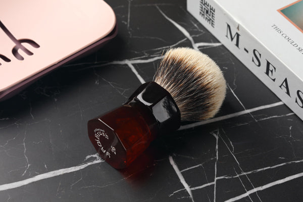 Yaqi 26mm Moka Express Two Band Badger Hair  Men's Beard Shaving Brush
