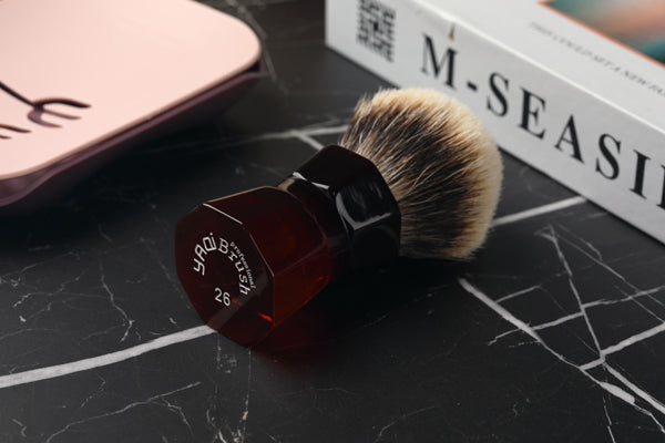 Yaqi 26mm Moka Express Two Band Badger Hair  Men's Beard Shaving Brush