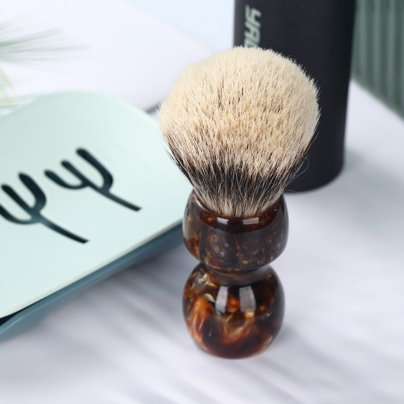 YAQI Caramel 26MM Two Band Badger Hair Men Wet Shaving Brush