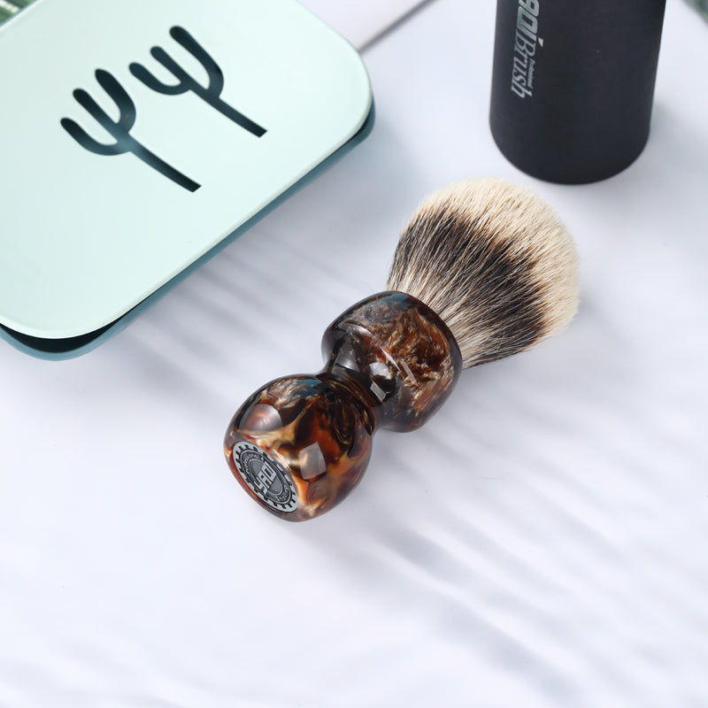 YAQI Caramel 26MM Two Band Badger Hair Men Wet Shaving Brush