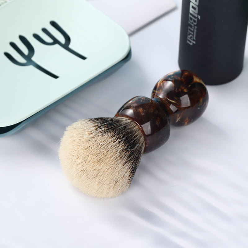 YAQI Caramel 26MM Two Band Badger Hair Men Wet Shaving Brush