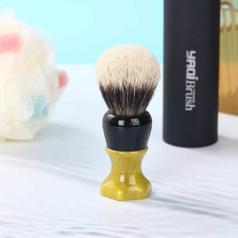 YAQI 24MM Ever-Hopeful Two Band Badger Hair Men Wet Shaving Brush