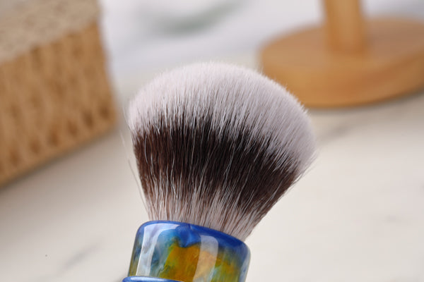 YAQI Starry Night New 28MM Synthetic Hair Mens Wet Shaving Brush