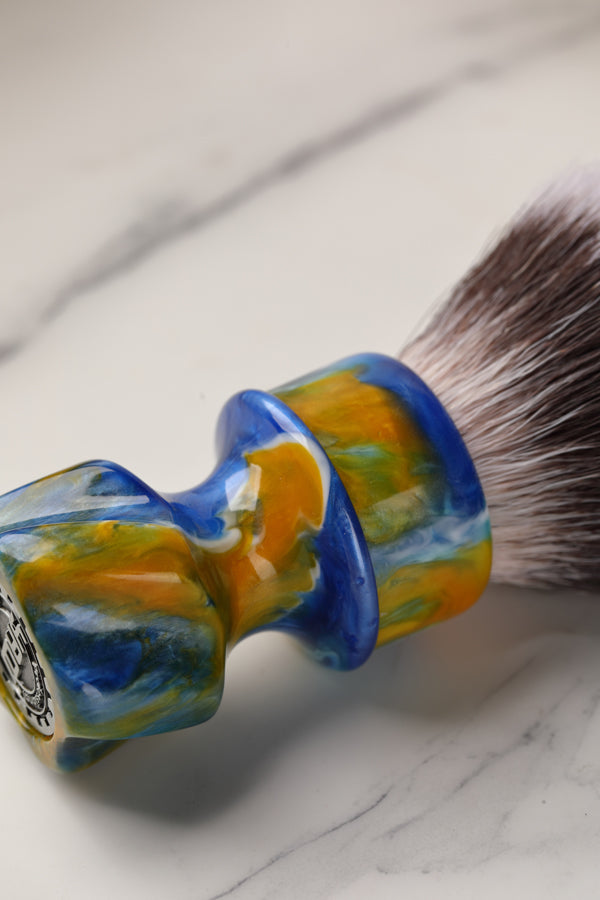 YAQI Starry Night New 28MM Synthetic Hair Mens Wet Shaving Brush