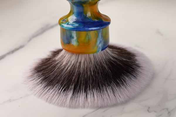 YAQI Starry Night New 28MM Synthetic Hair Mens Wet Shaving Brush