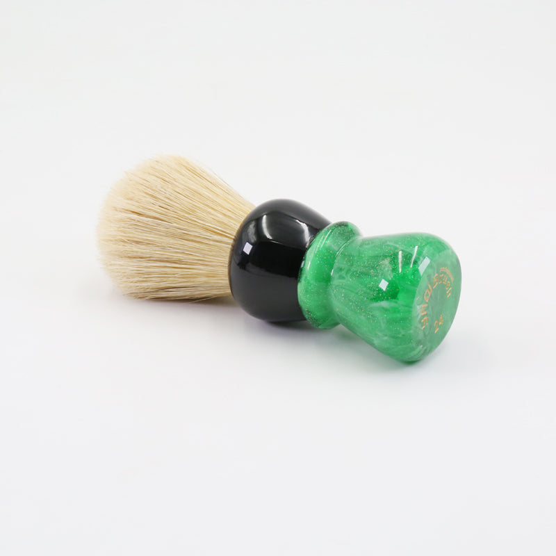 YAQI Green Viper 24MM Boar Bristle Handle Shaving Brush for man wet shaving
